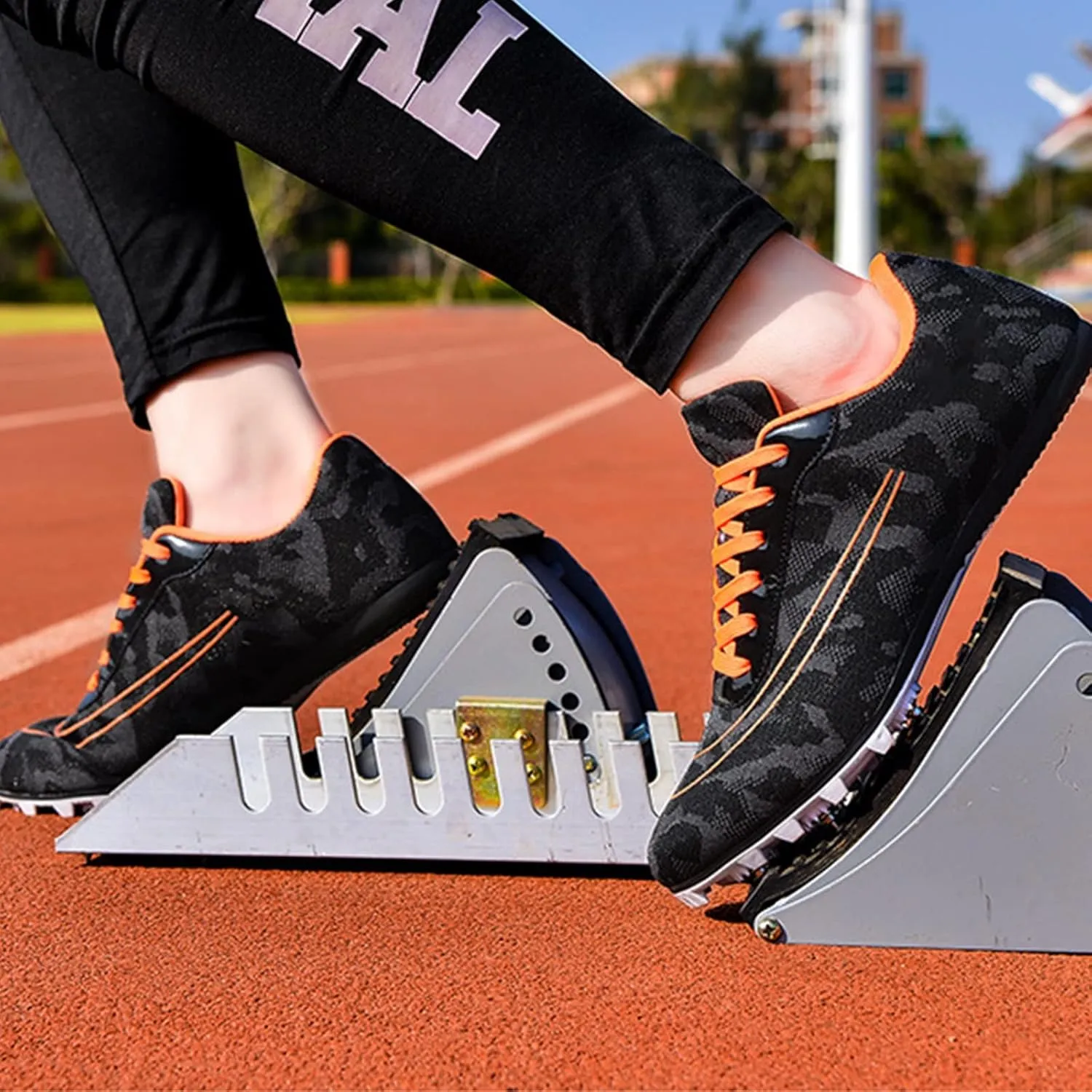 Professional Mens Womens Track and Field Shoes Lightweight 7 Nails Spikes Athletics Sprint Spikes Shoes Use TPU Supporting Hard Sole (Color : White, Size : 9 Women/7.5 Men)
