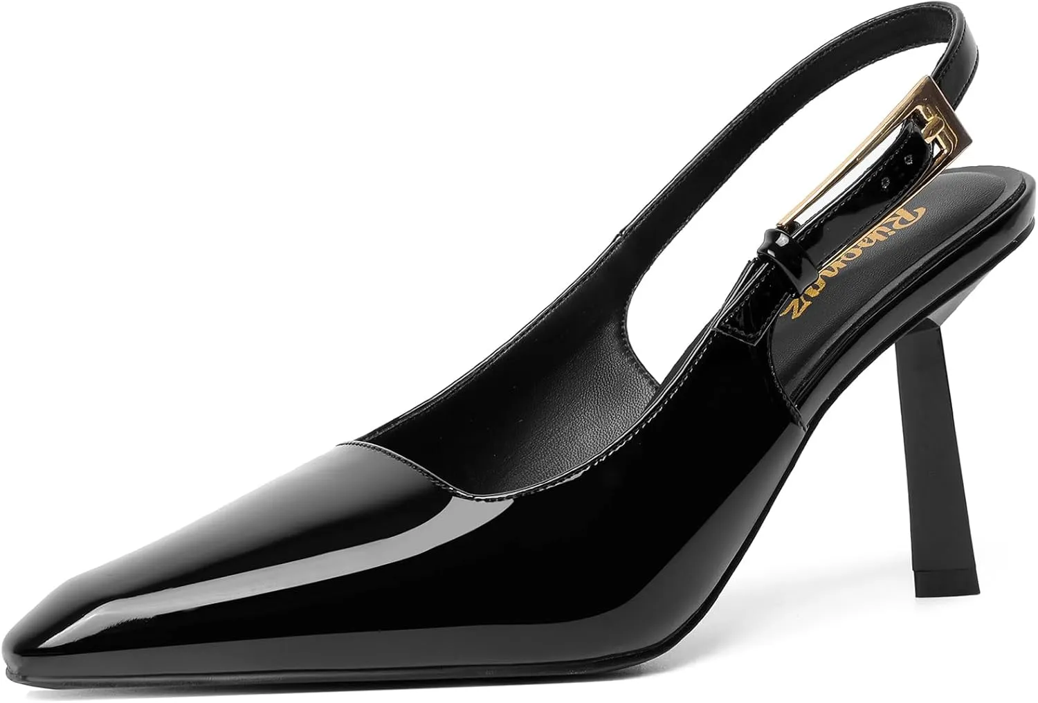 RIBONGZ Slingback Heels for Women Closed Pointed Toe Stiletto High Heels Dress Sexy Pumps Heeled Wedding Bride Prom Party Evening Dressy Shoes