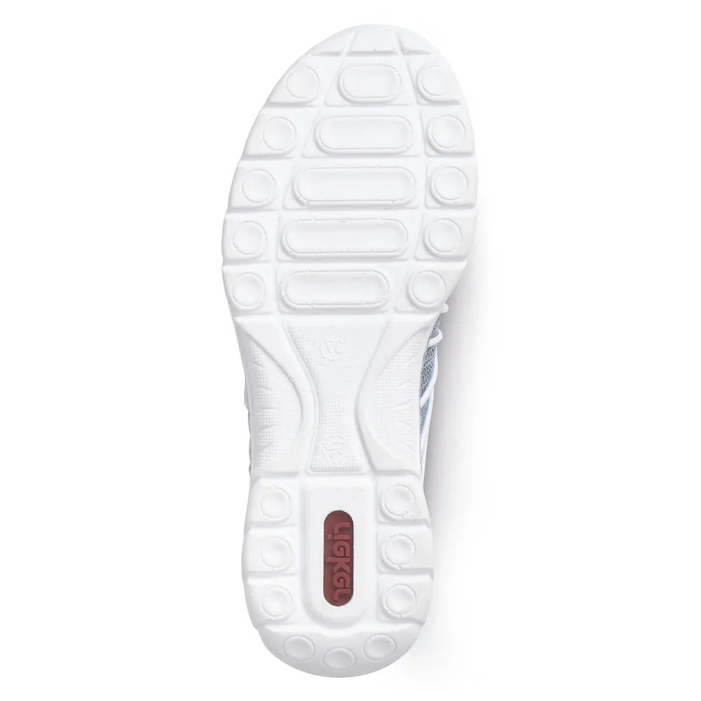 RIEKER L32K1-12 BLUE SLIP ON SNEAKER