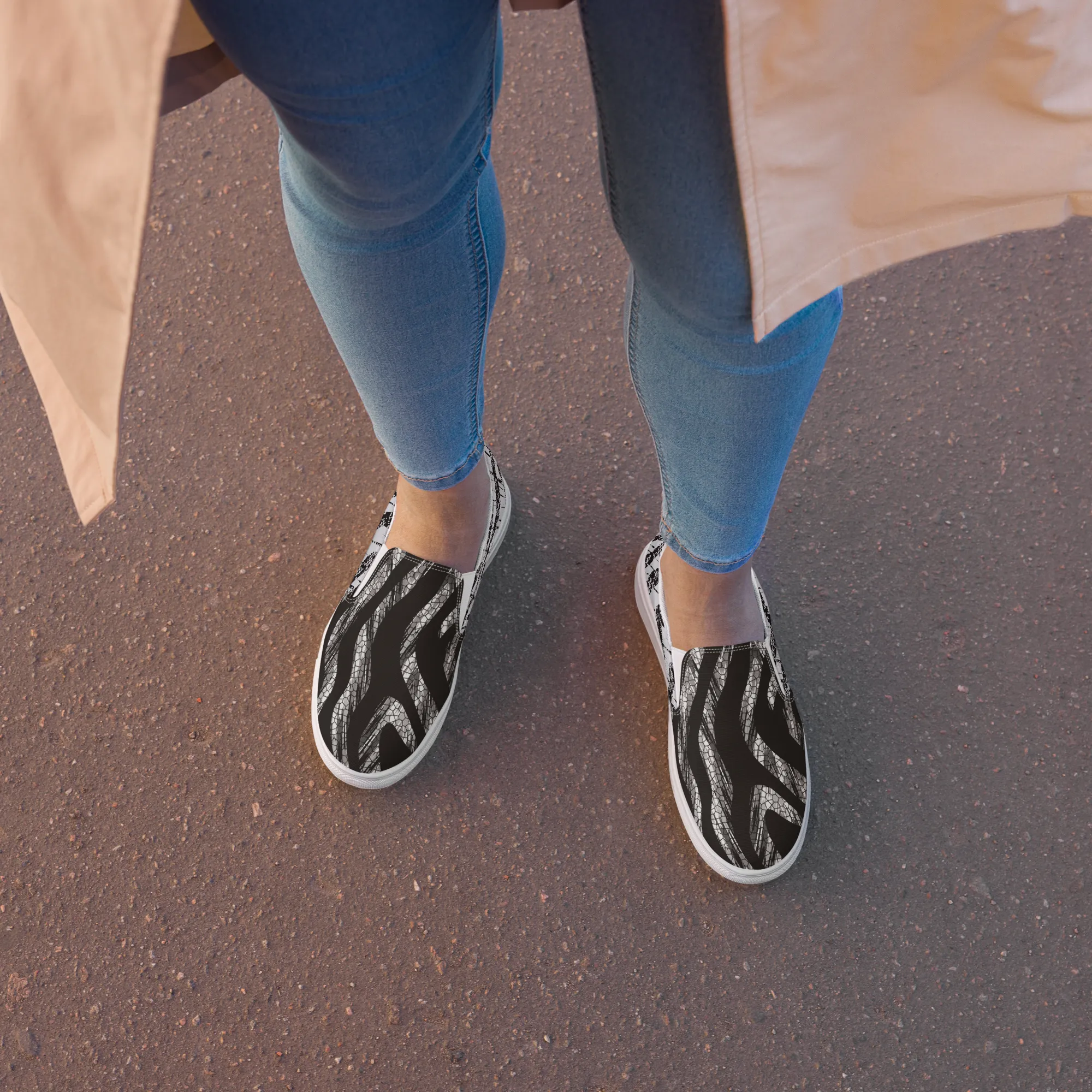ROGUE ZEBRAS (Women’s Slip-Ons)