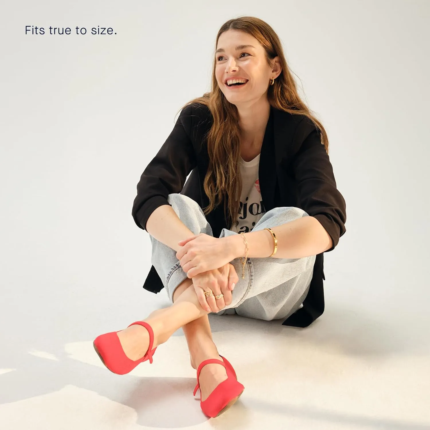 Rothy's The Square Mary Jane Women's Slip-On Shoes, Square-Toe Flats, Made from Recycled Plastic Bottles & Machine Washable