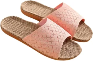SAFIGLE Spring Summer Women's Slippers Arch Support Slip on Open Toe Indoor Light Slippers