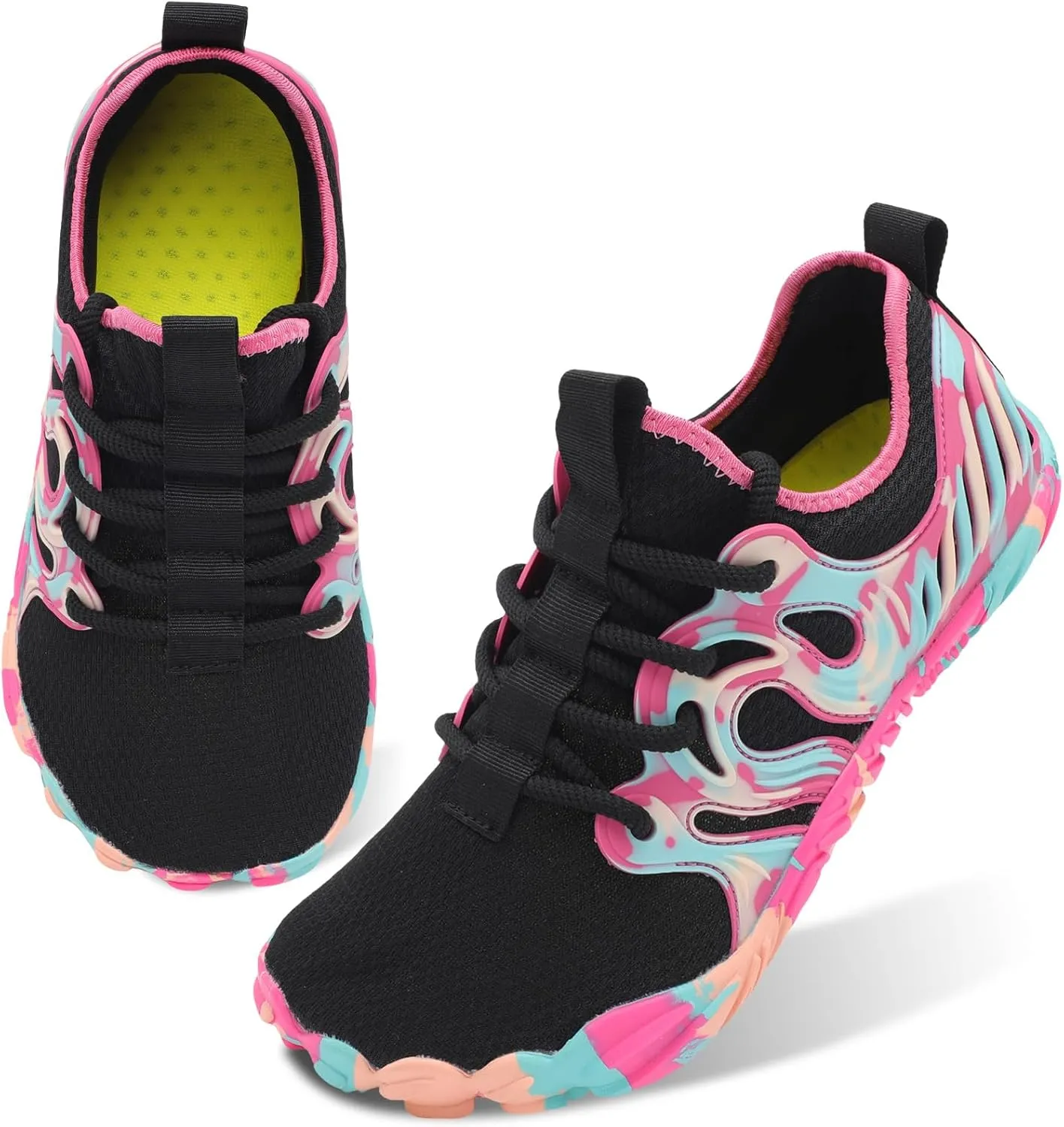 Scurtain Unisex Mens Womens Athletic Hiking Water Shoes Barefoot Aqua Shoes for Beach Swimming Hiking Boating Sailing