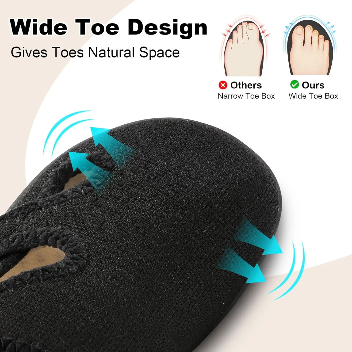 Scurtain Womens Slippers Wide Diabetic Shoes Comfy Neuropathy Bunion Recovery Shoes Casual Walking Shoes Indoor Outdoor Slippers