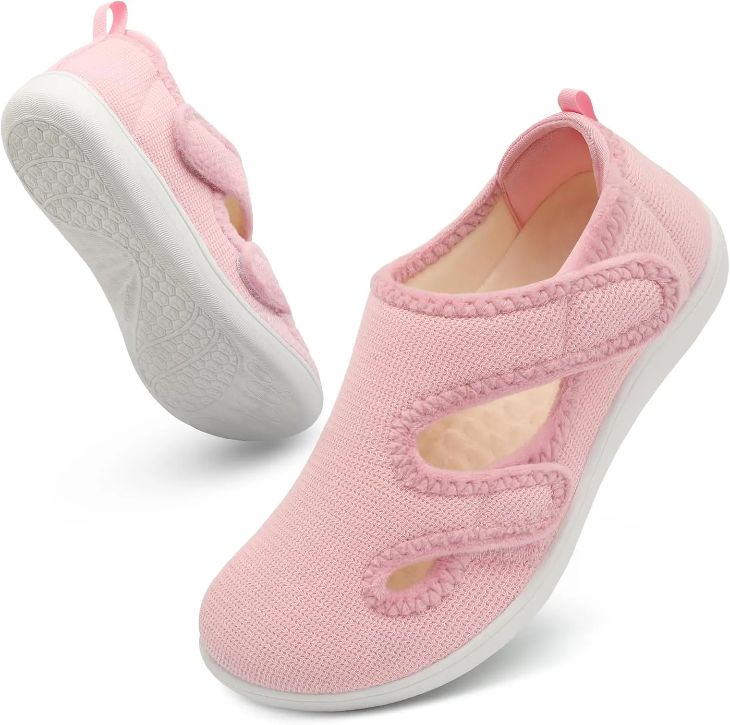 Scurtain Womens Slippers Wide Diabetic Shoes Comfy Neuropathy Bunion Recovery Shoes Casual Walking Shoes Indoor Outdoor Slippers