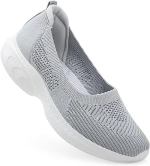 Semshedy Women's Nusing Flats Slip On Platform Walking Shoes Lightweight No Lace Sneakers