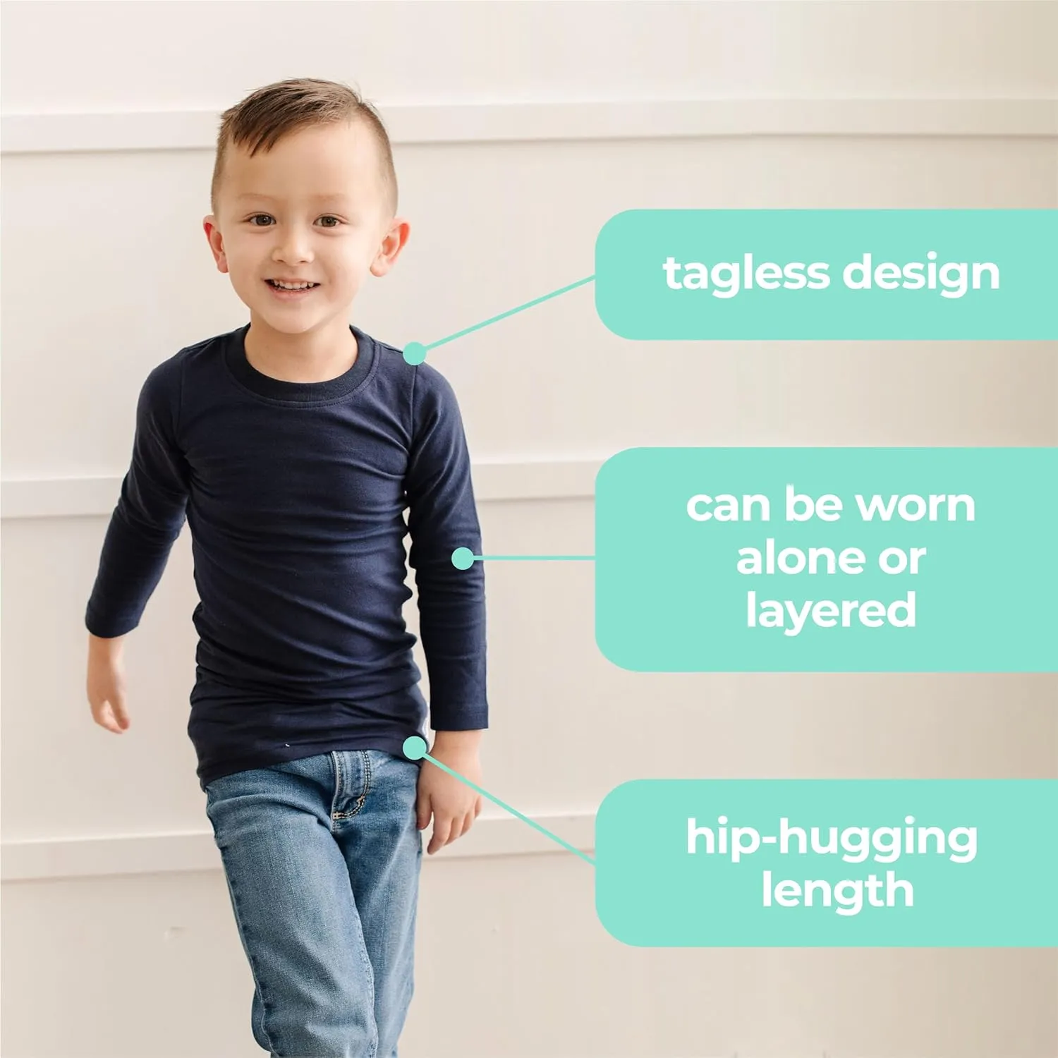Short Sleeve Compression Tee - Gentle & Calming Compression Shirt for Kids & Adults - Stretchy Sensory Shirt