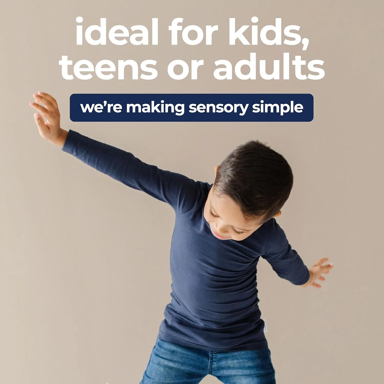 Short Sleeve Compression Tee - Gentle & Calming Compression Shirt for Kids & Adults - Stretchy Sensory Shirt