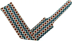Showman Teal & Orange Aztec Slip-On Tail Bag