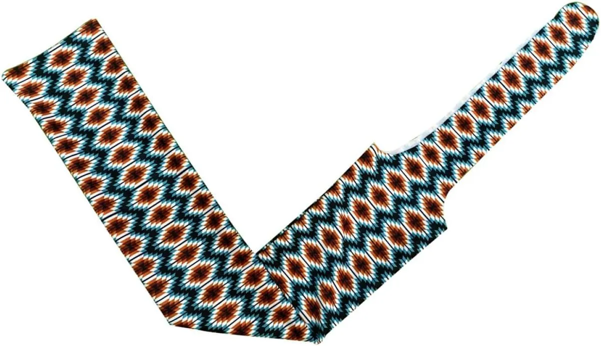 Showman Teal & Orange Aztec Slip-On Tail Bag