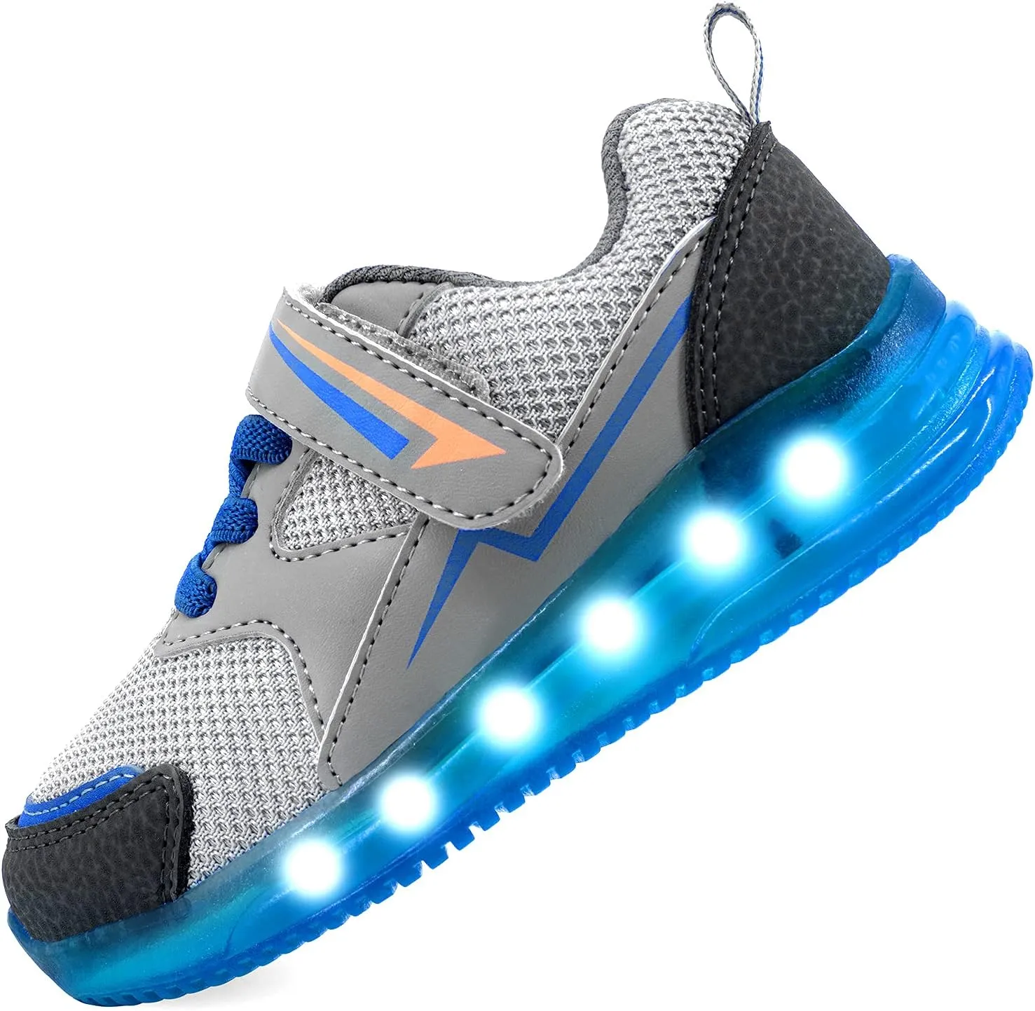 SKYWHEEL Boys Girls Sneakers Light up for Toddler Size 5 to Little Kids Size 2