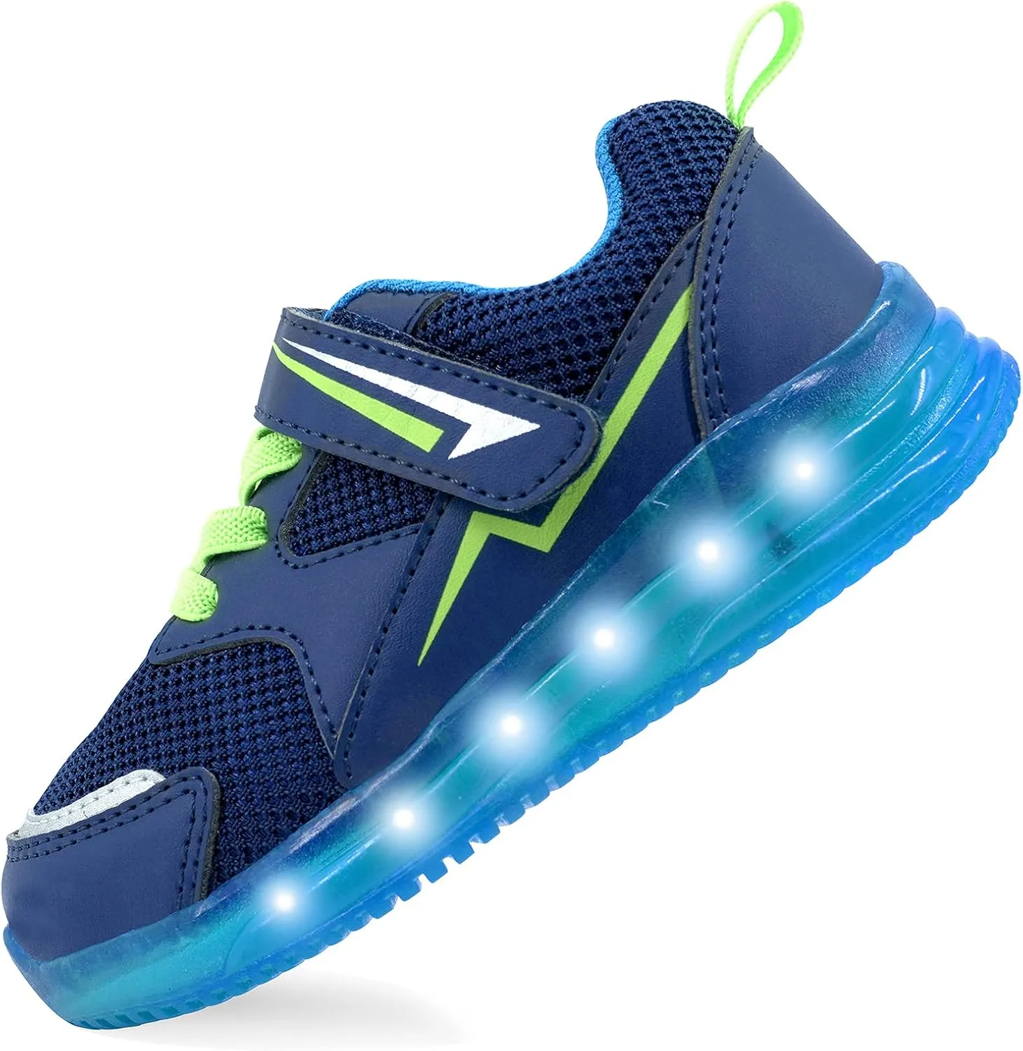 SKYWHEEL Boys Girls Sneakers Light up for Toddler Size 5 to Little Kids Size 2