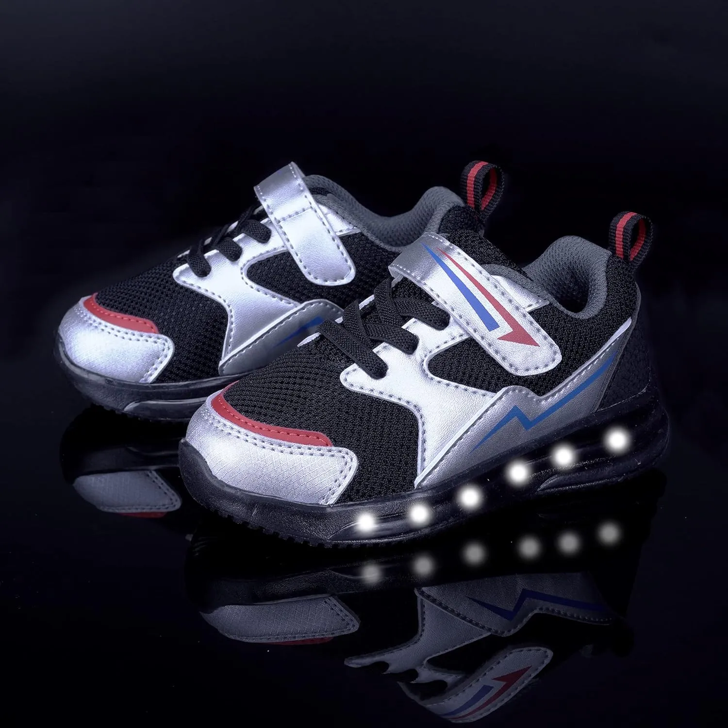 SKYWHEEL Boys Girls Sneakers Light up for Toddler Size 5 to Little Kids Size 2
