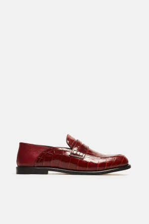 Slip On Loafer - Brick Red