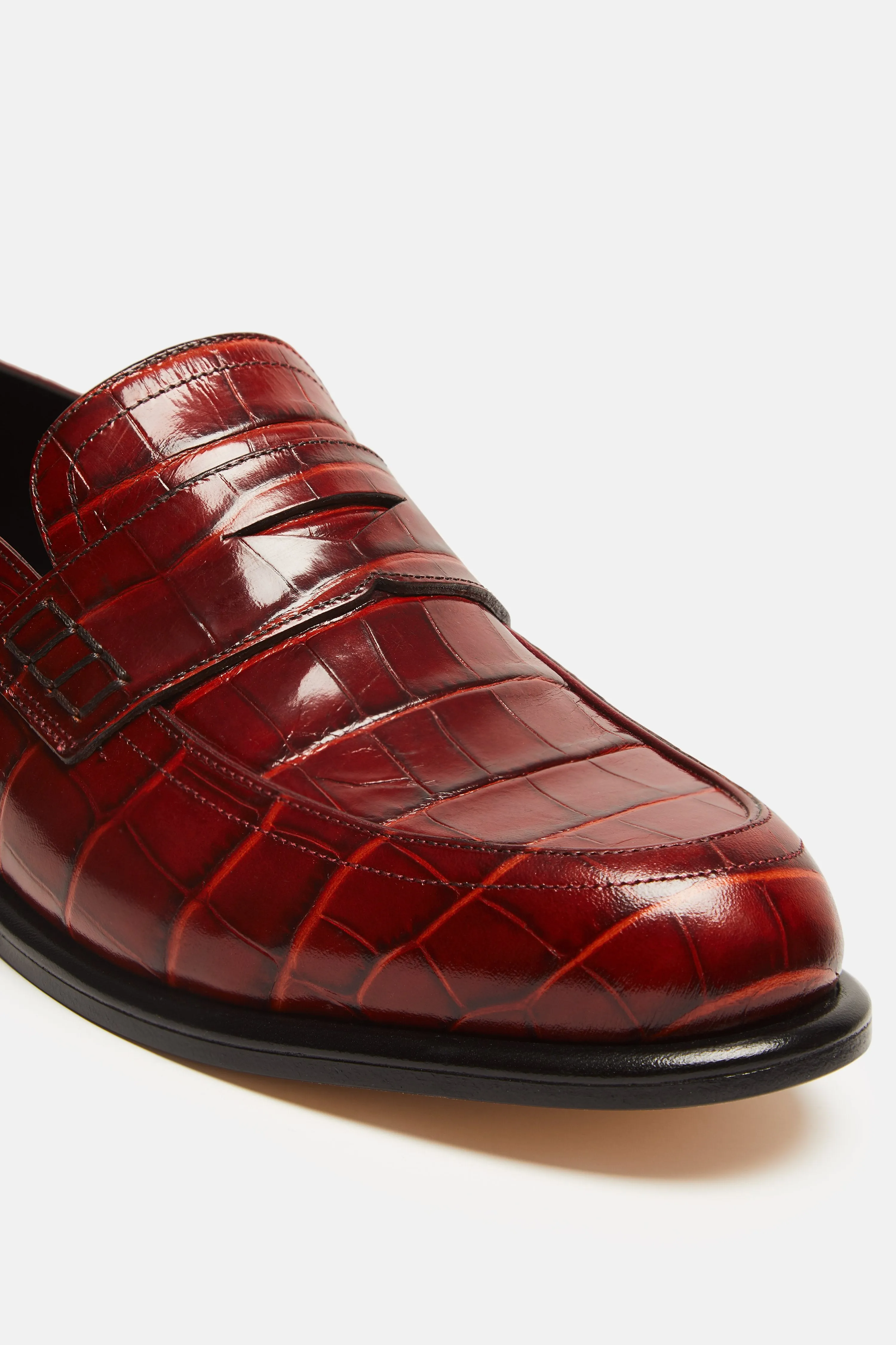 Slip On Loafer - Brick Red