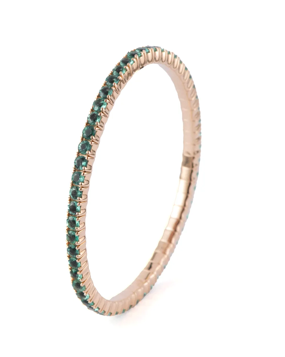 Small Emerald Stretchy Bracelet
