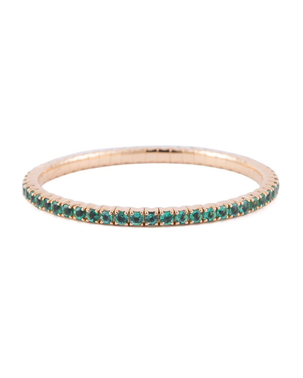 Small Emerald Stretchy Bracelet