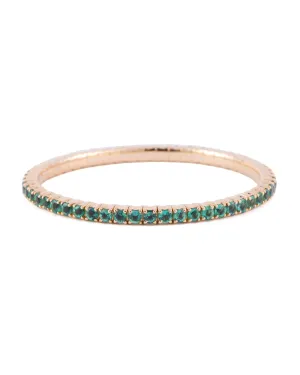 Small Emerald Stretchy Bracelet