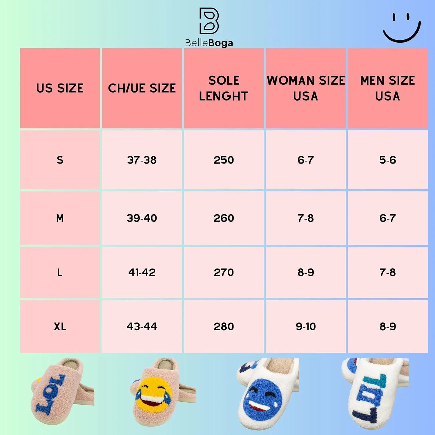 Smiley Face Slippers for Women Soft Plush Lightweight Cozy Indoor and Outdoor Slippers Slip-on House slippers, Slippers for Men Slip-on Anti-Skid Sole Smiley Slippers for girls Cute and Cumfy