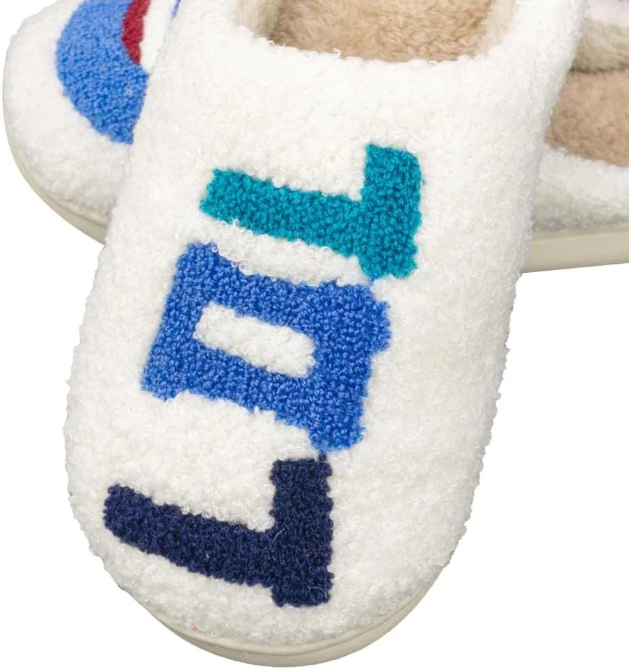 Smiley Face Slippers for Women Soft Plush Lightweight Cozy Indoor and Outdoor Slippers Slip-on House slippers, Slippers for Men Slip-on Anti-Skid Sole Smiley Slippers for girls Cute and Cumfy