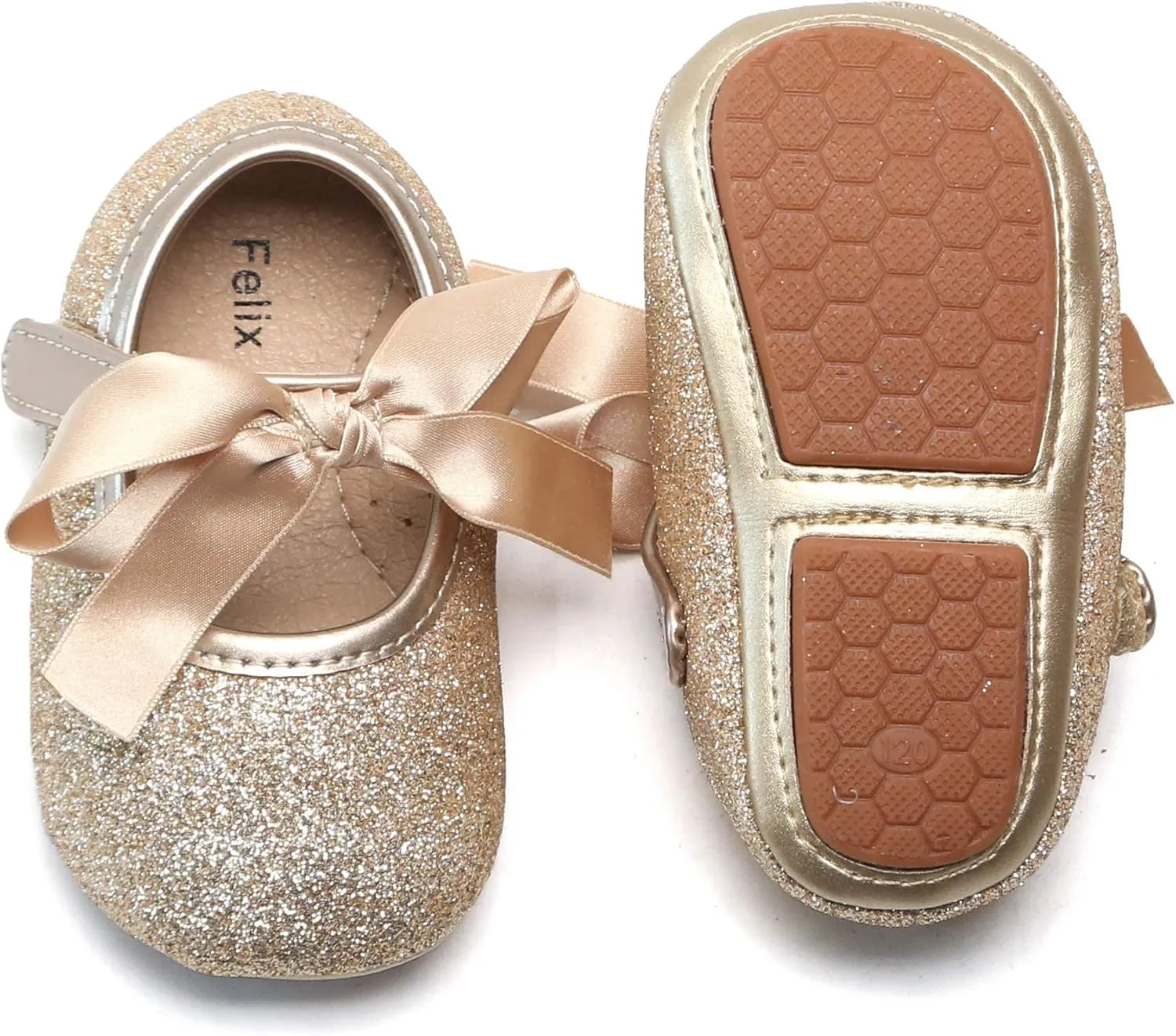 Soft Sole Baby Dress Shoes - Infant Baby Walking Shoes Moccasinss Rubber Sole Crib Shoes.