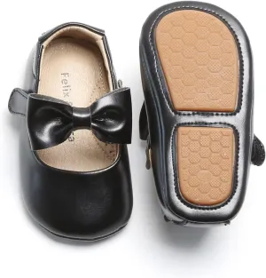 Soft Sole Baby Dress Shoes - Infant Baby Walking Shoes Moccasinss Rubber Sole Crib Shoes.