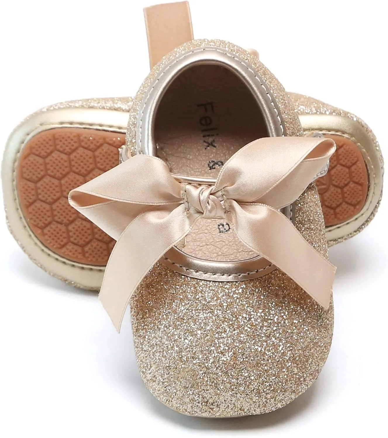 Soft Sole Baby Dress Shoes - Infant Baby Walking Shoes Moccasinss Rubber Sole Crib Shoes.