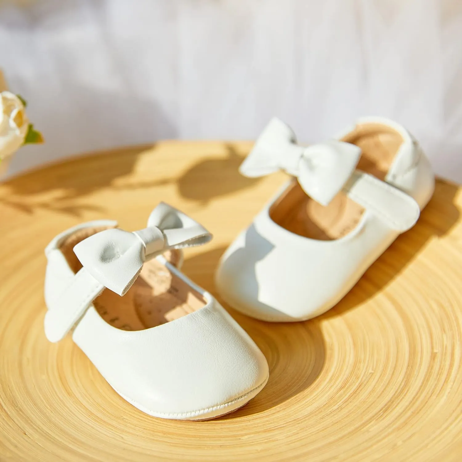 Soft Sole Baby Dress Shoes - Infant Baby Walking Shoes Moccasinss Rubber Sole Crib Shoes.