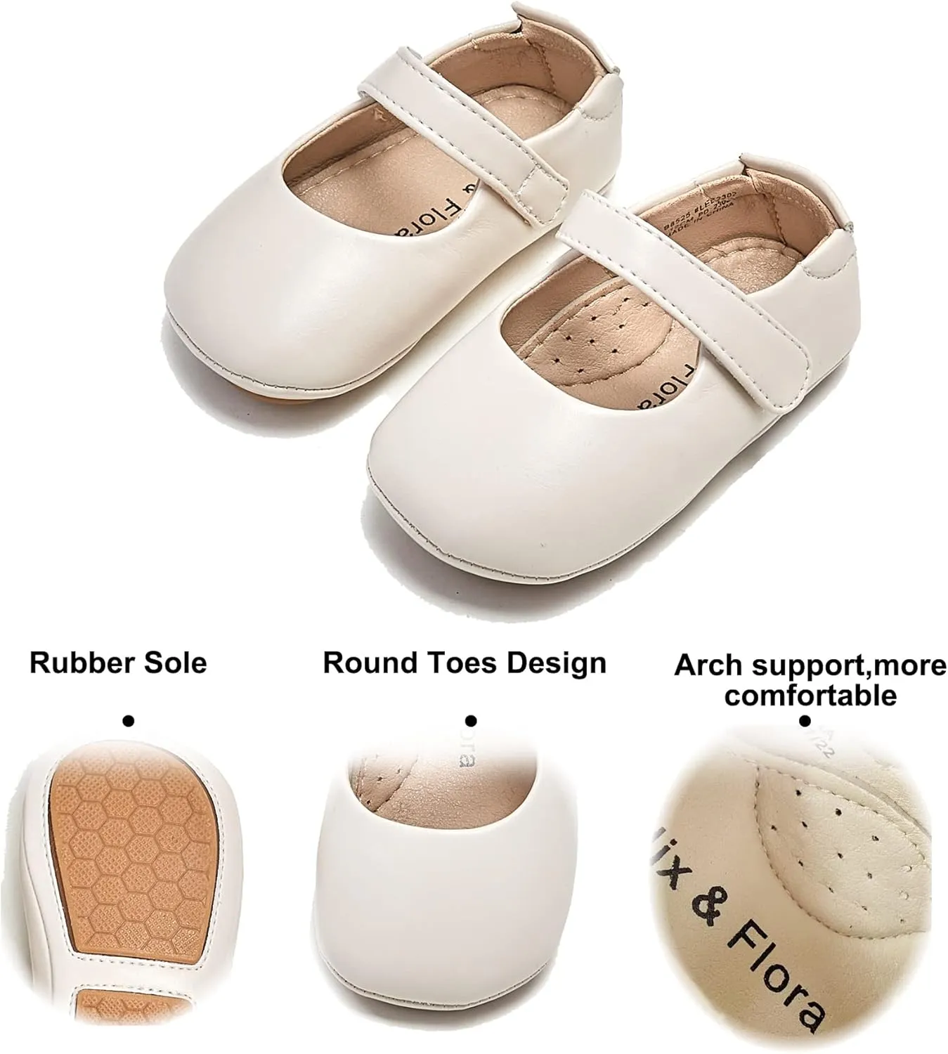 Soft Sole Baby Shoes - Infant Baby Walking Shoes Moccasins Rubber Sole Crib Shoes