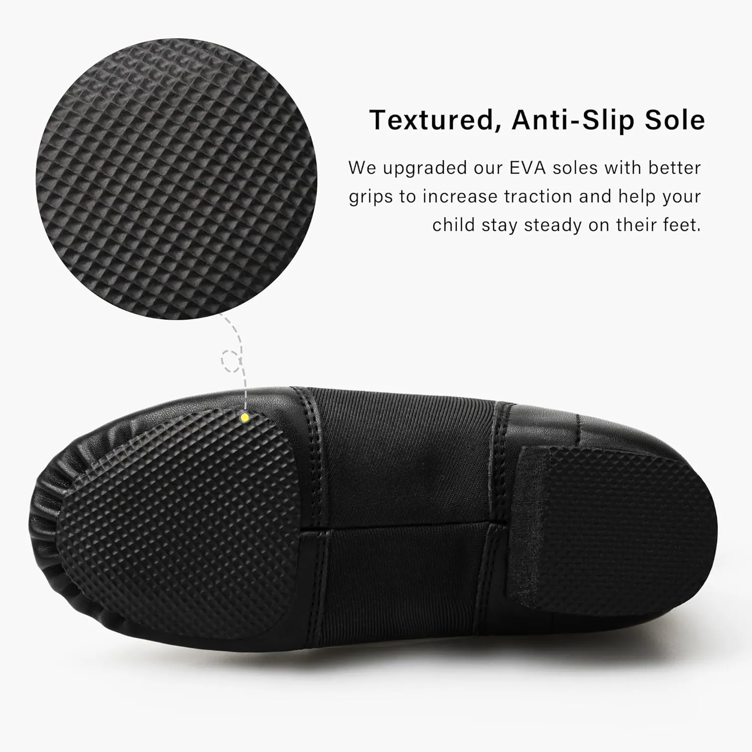 Stelle Jazz Shoes for Girls and Boys PU Leather Slip-On Jazz Dance Shoes (Toddler/Little Kid/Big Kid)