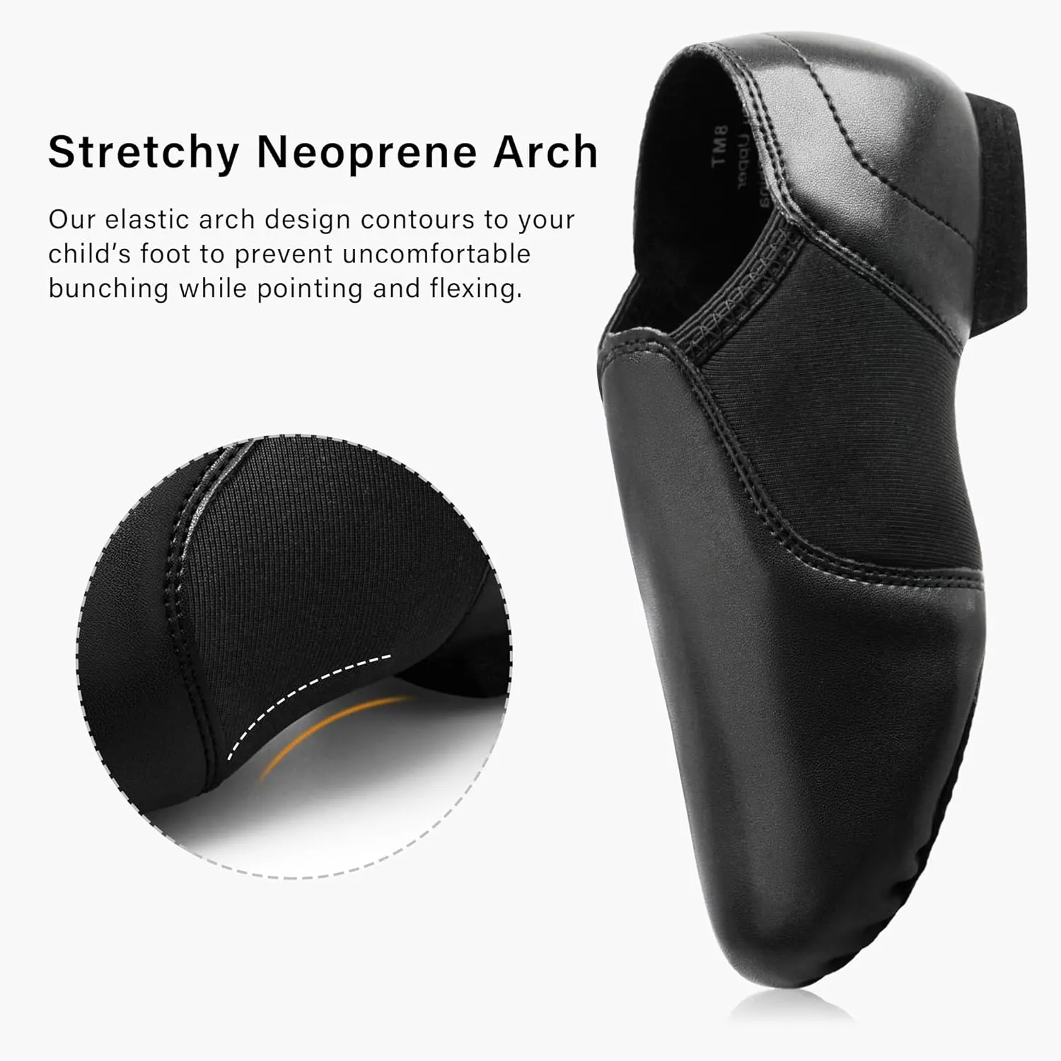 Stelle Jazz Shoes for Girls and Boys PU Leather Slip-On Jazz Dance Shoes (Toddler/Little Kid/Big Kid)