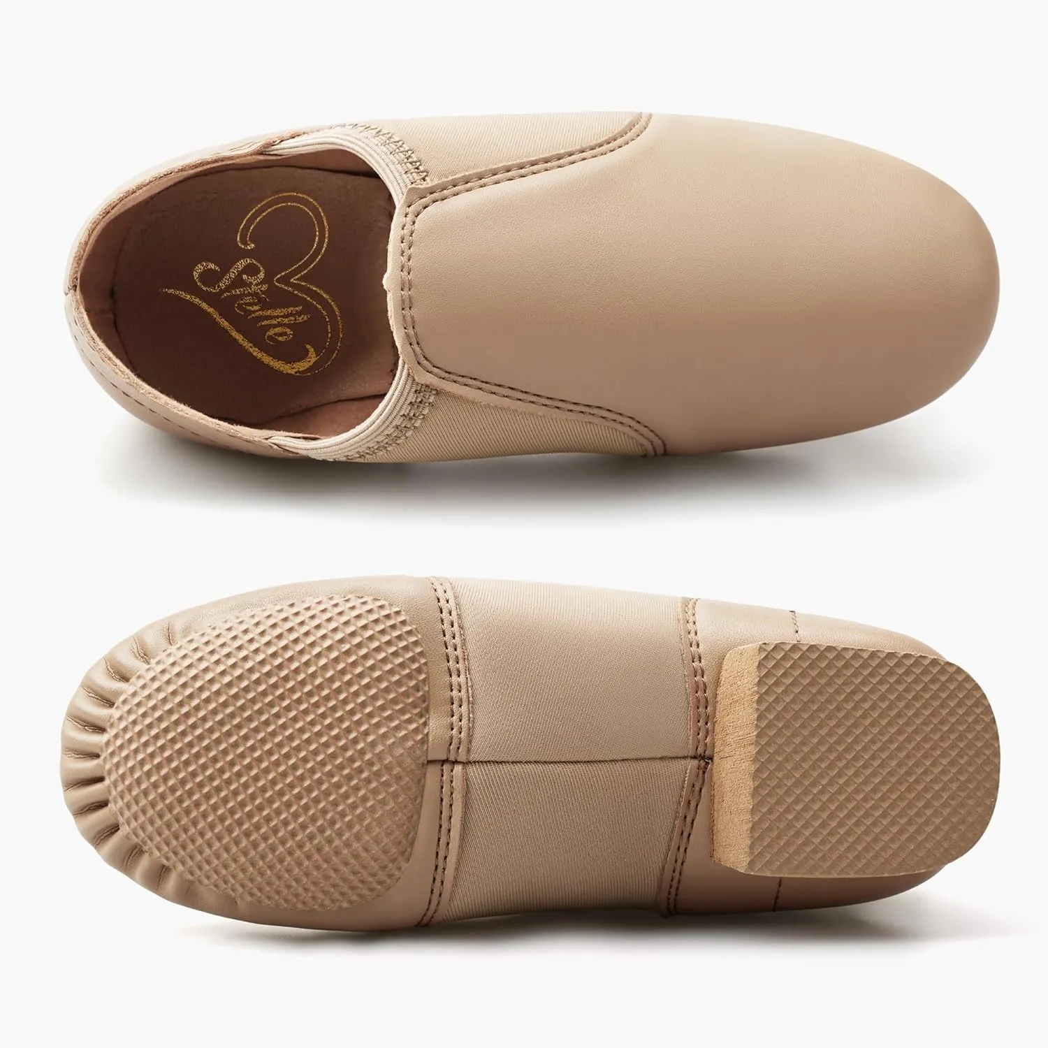 Stelle Jazz Shoes for Girls and Boys PU Leather Slip-On Jazz Dance Shoes (Toddler/Little Kid/Big Kid)