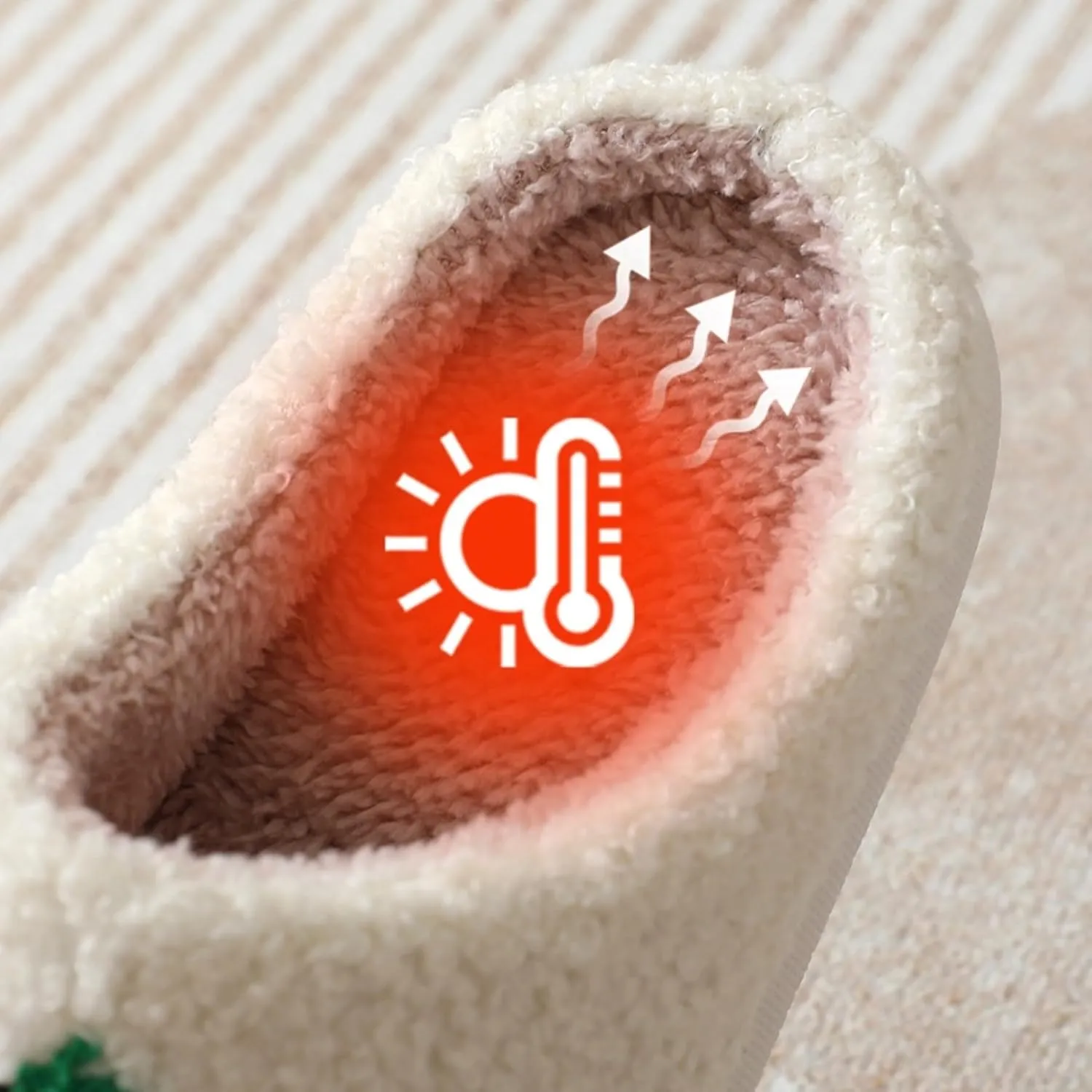 Strawberry Slippers for Women Men Indoor Comfy Cute Couple Plush Warm Home Slippers Slides Winter Cozy Soft Non Slip House Bedroom Outdoor Shoes Slip On Fuzzy Slippers