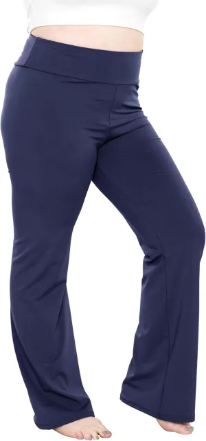 STRETCH IS COMFORT Women Plus Size High Waist Ultra Flex Capri and Full-Length Bootcut Yoga Pants | Comfy Leggings | XL-7X