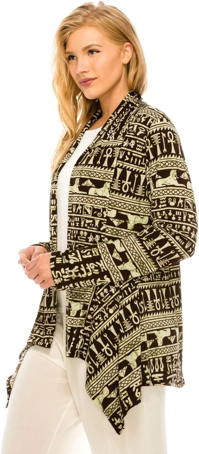Stretchy Print Mid Cut Jacket Long Sleeve Print-4028BN-LRP1