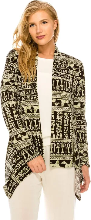 Stretchy Print Mid Cut Jacket Long Sleeve Print-4028BN-LRP1