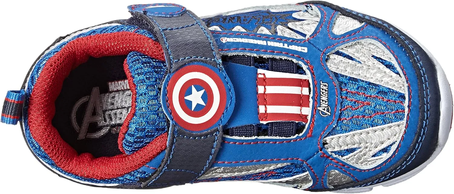 Stride Rite Avengers Captain America Light-up Athletic Shoe (Toddler/Little Kid)