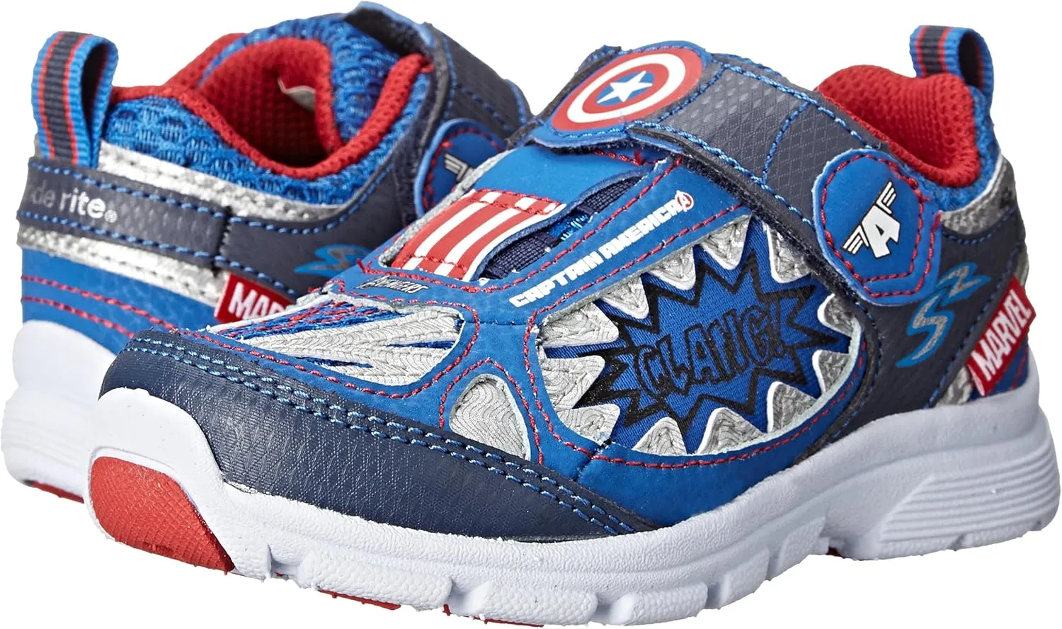 Stride Rite Avengers Captain America Light-up Athletic Shoe (Toddler/Little Kid)