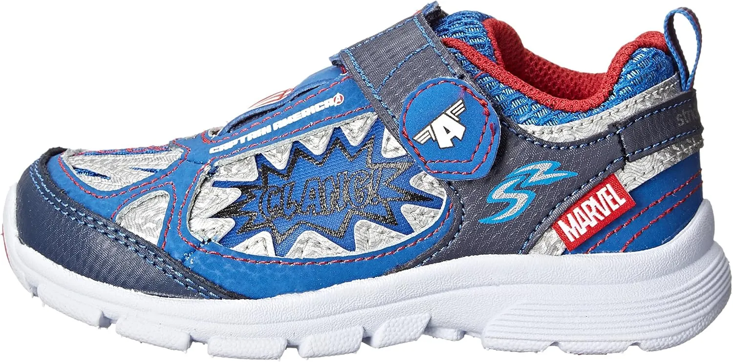 Stride Rite Avengers Captain America Light-up Athletic Shoe (Toddler/Little Kid)