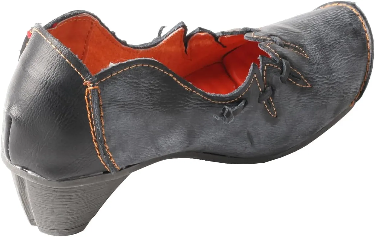 TMA EYES Women's Leather Soft Sole Slip on Low Heel Casual Shoes