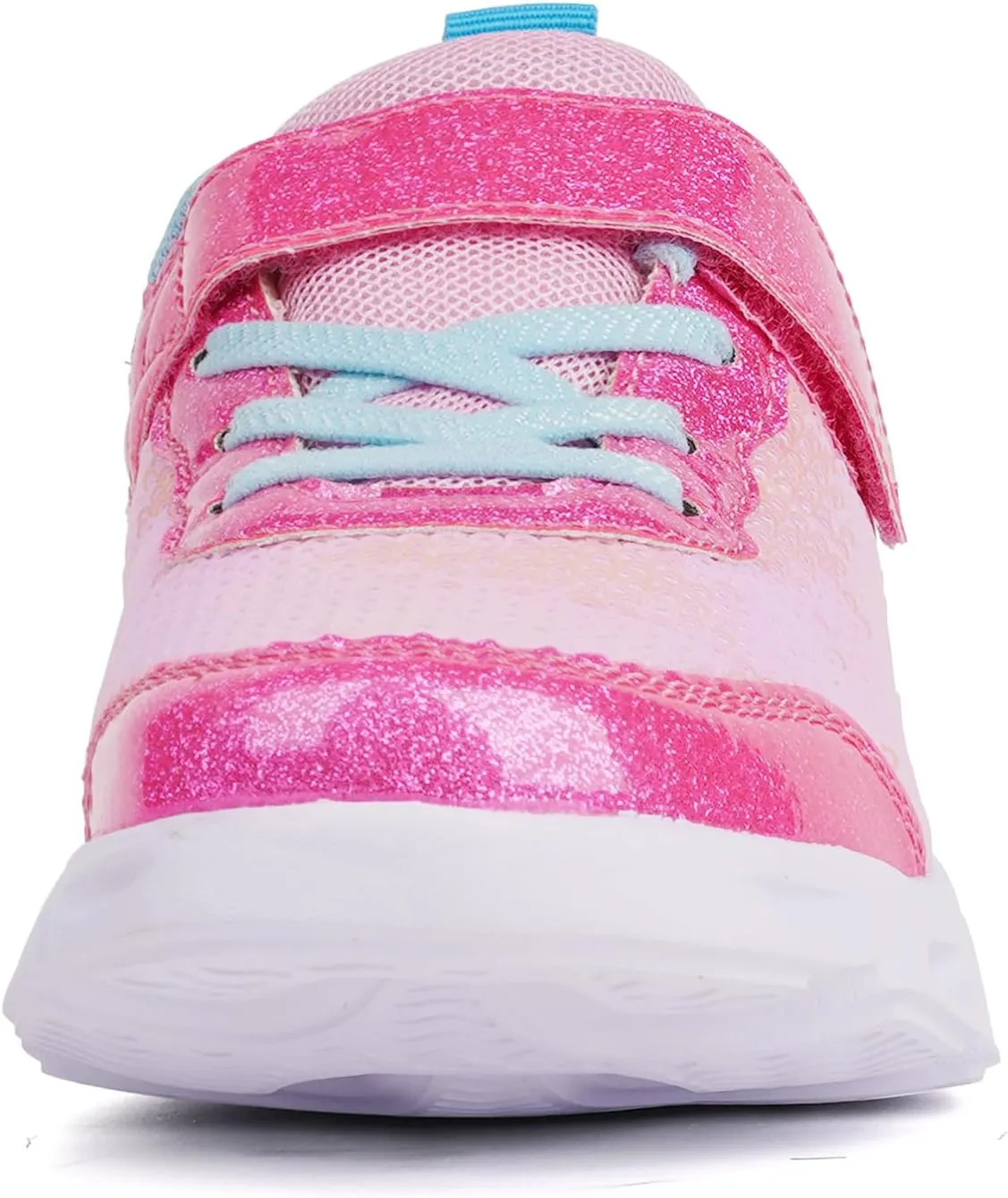 Toandon Toddler Kids Sparkle Breathable Lightweight Sneakers Light Up by Step