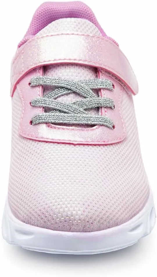 Toandon Toddler Kids Sparkle Breathable Lightweight Sneakers Light Up by Step