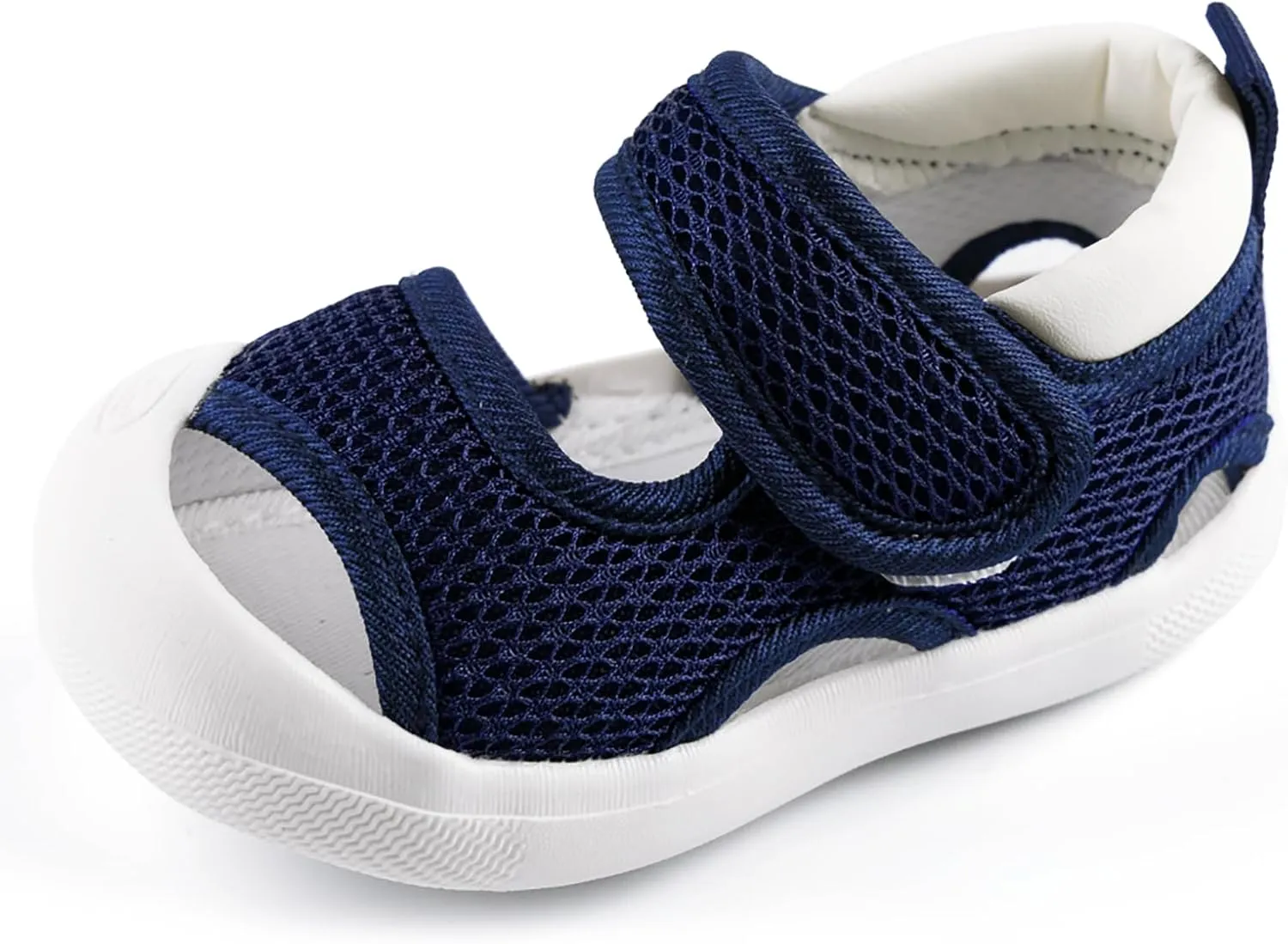 Toddler Boys Girls Unisex Baby Summer Sport Sandals Closed Toe Non-Slip Rubber Sole Pool Beach Mesh Sneakers Lightweight Outdoor Water Shoes