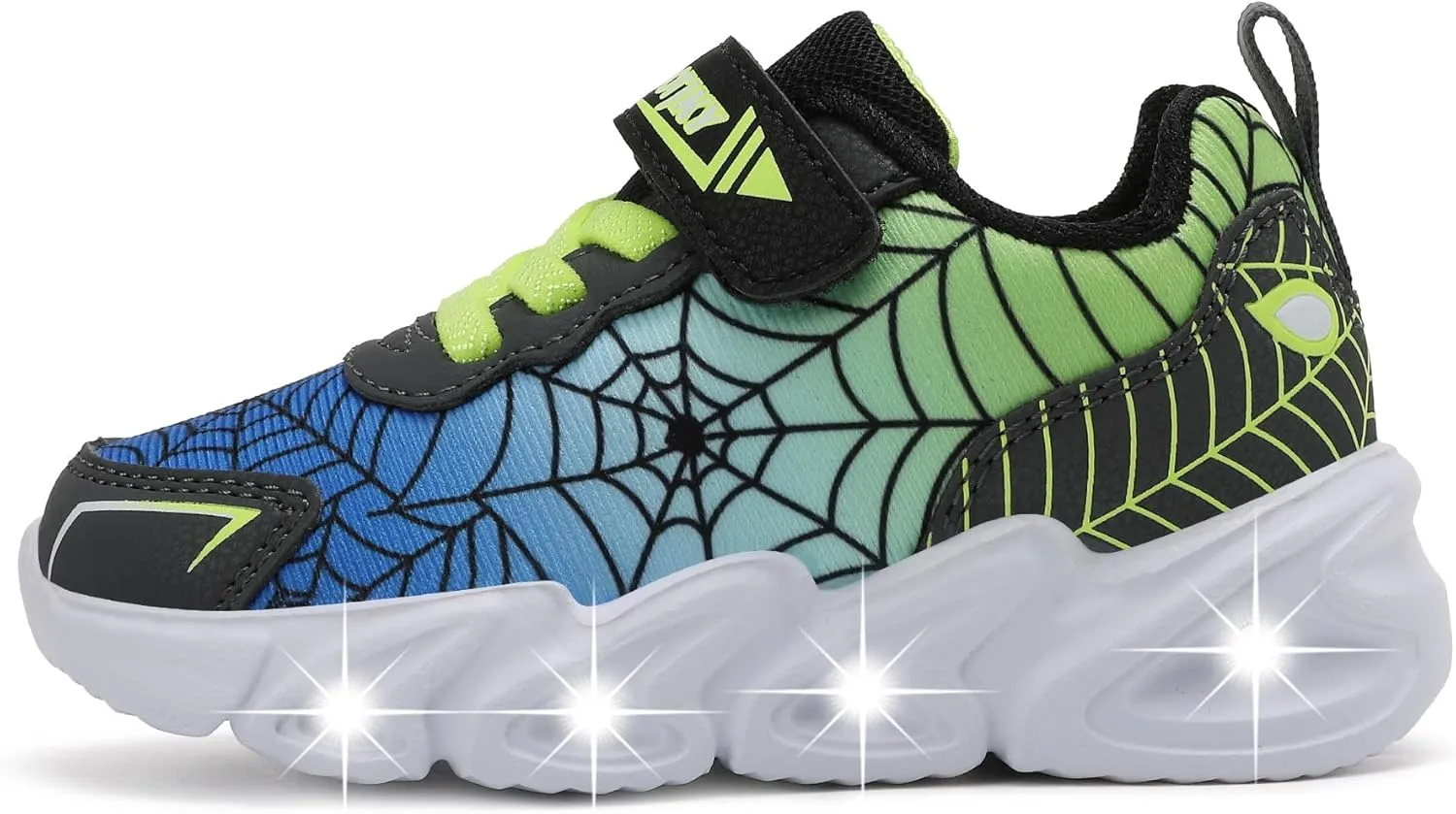 Toddler Boys Light Up Shoes Lightweight LED Flashing Breathable Mesh Walking Sneakers for Toddler and Little Kids