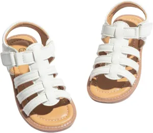 Toddler Girls Sandals Little Girl Summer Flat Sandal Baby Open Toe Outdoor Beach Holiday Dress Shoes