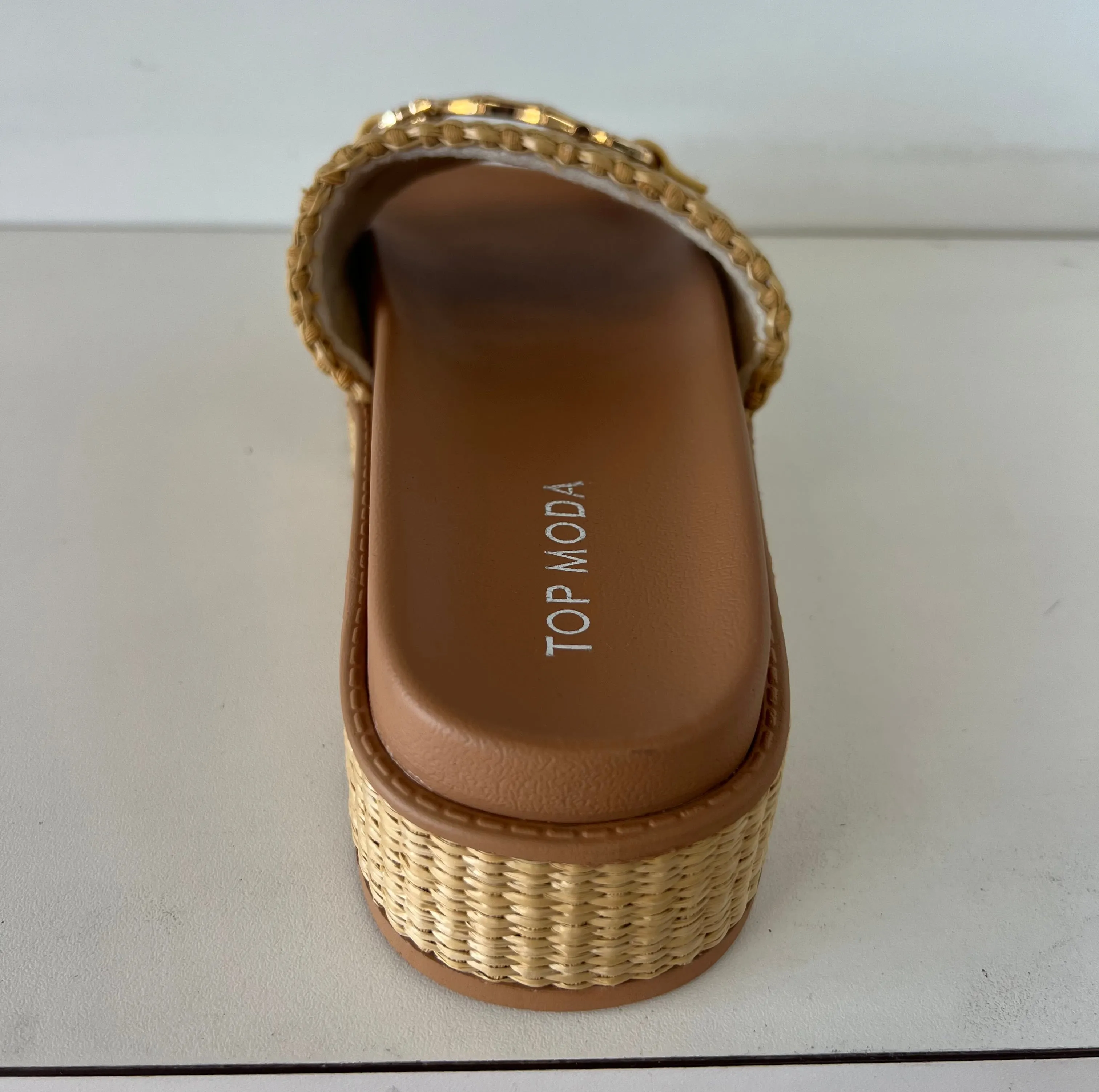 TRACI-36 Beige Tan Natural Raffia