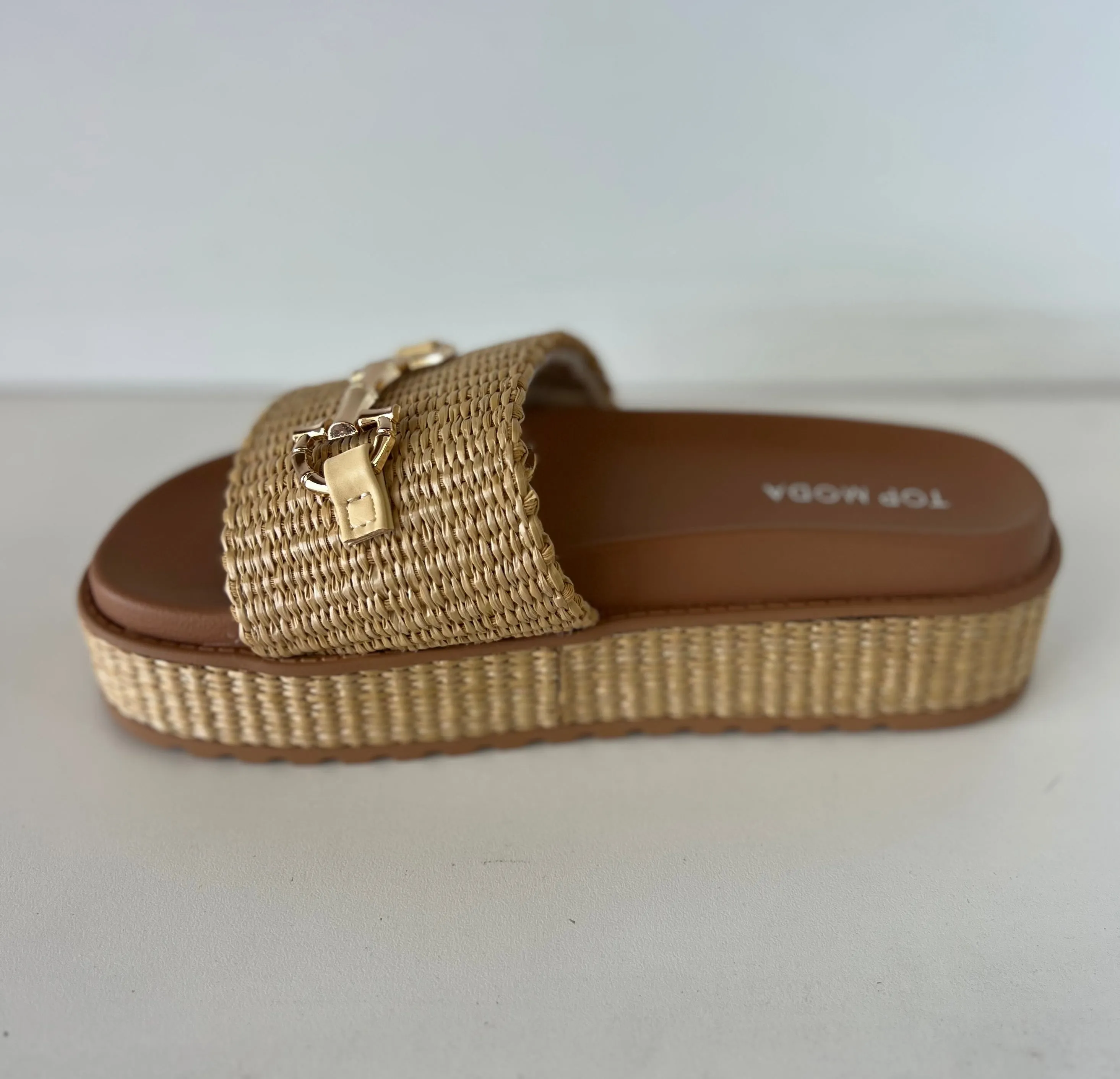 TRACI-36 Beige Tan Natural Raffia