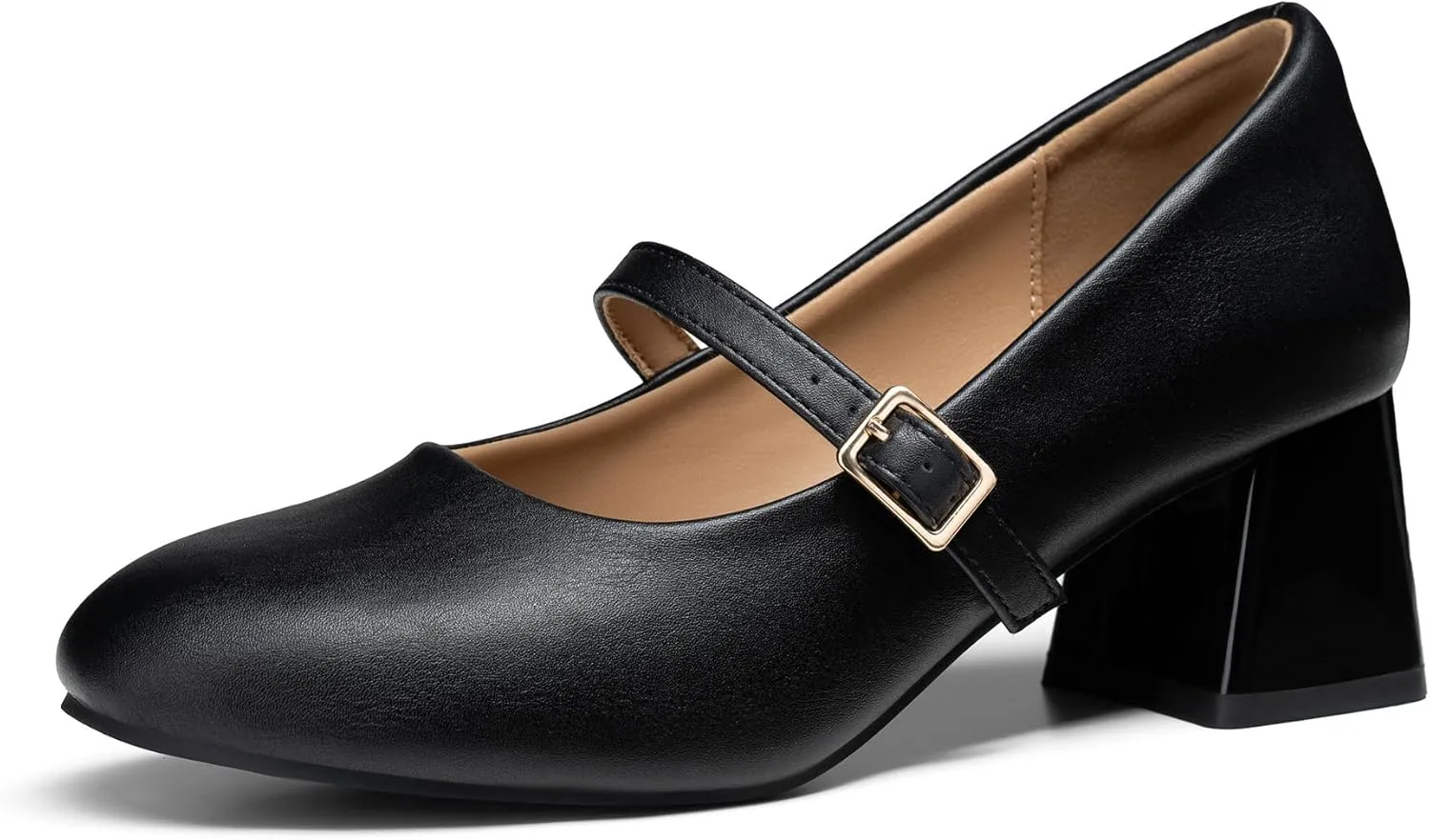 Trary Mary Jane Shoes Women, Chunky Mary Janes Heels for Women Shoes Dressy Casual, Dress Shoes for Women Block Heels Closed Toe Mary Jane Pumps