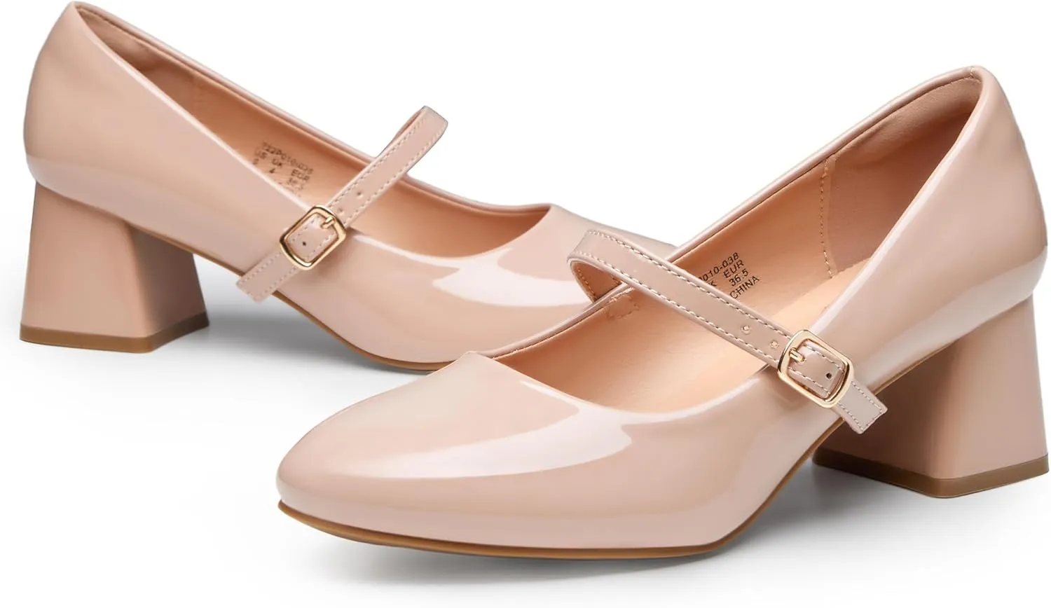 Trary Mary Jane Shoes Women, Chunky Mary Janes Heels for Women Shoes Dressy Casual, Dress Shoes for Women Block Heels Closed Toe Mary Jane Pumps