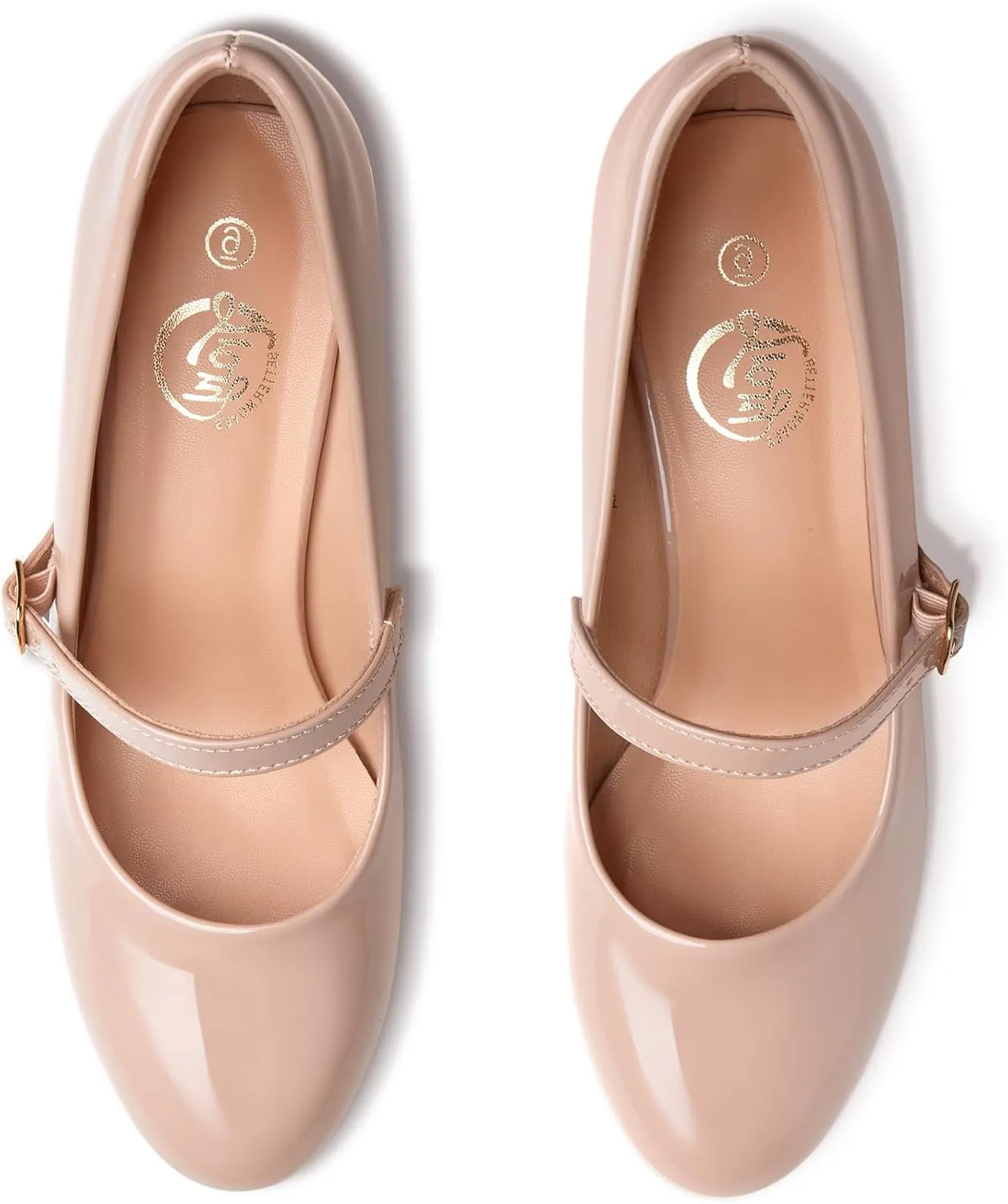 Trary Mary Jane Shoes Women, Chunky Mary Janes Heels for Women Shoes Dressy Casual, Dress Shoes for Women Block Heels Closed Toe Mary Jane Pumps